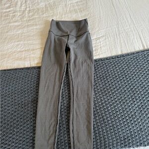 ALO Yoga Black and White Checkered Leggings